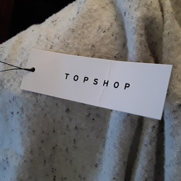 NWT Topshop Sweatshirt Mini Dress in Oatmeal 12 - Picture 16 of 16